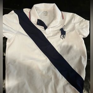 Polo short sleeve white shirt